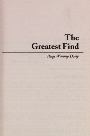Cover of The Greatest Find