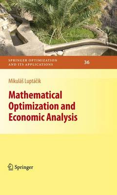 Cover of Mathematical Optimization and Economic Analysis