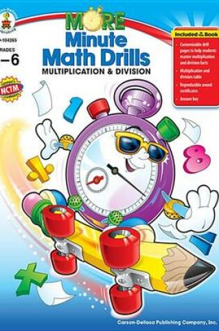 Cover of More Minute Math Drills, Grades 3 - 6