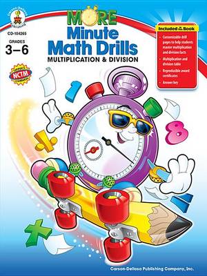 Book cover for More Minute Math Drills, Grades 3 - 6
