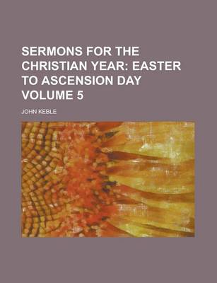 Book cover for Sermons for the Christian Year Volume 5