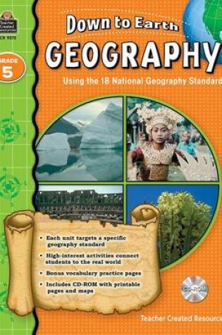 Cover of Down to Earth Geography, Grade 5