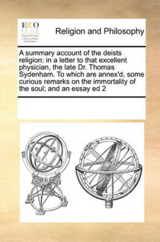 Cover of A summary account of the deists religion