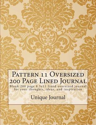 Book cover for Pattern 11 Oversized 200 Page Lined Journal