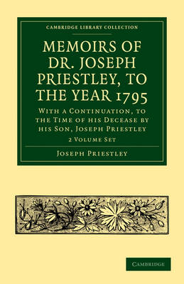 Book cover for Memoirs of Dr. Joseph Priestley 2 Volume Set