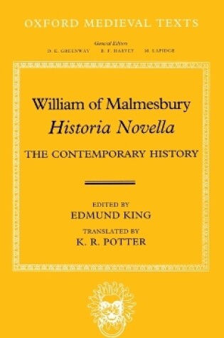 Cover of William of Malmesbury: Historia Novella