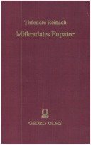 Book cover for Mithradates Eupator, Koenig Von Pontos