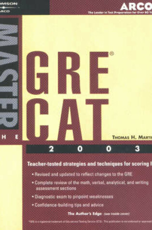 Cover of Master the Gre Cat, 2003/E