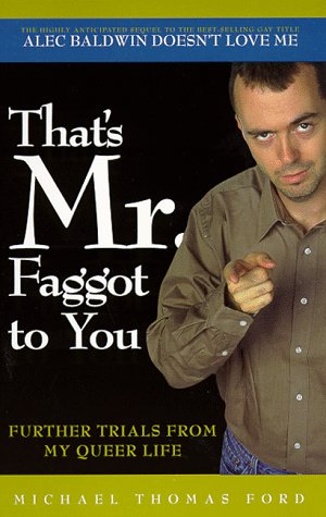 Book cover for That's Mister Faggot To You