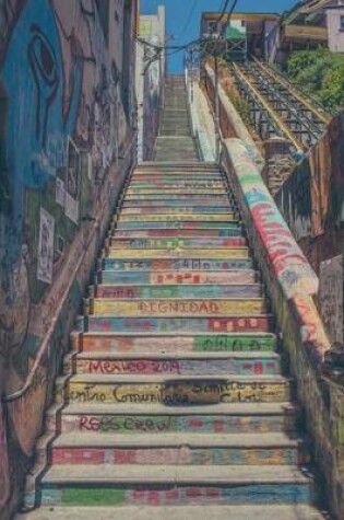 Cover of Outdoor Painted Staircase in Valparaiso Chile Journal