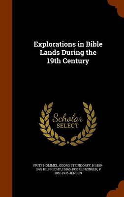 Book cover for Explorations in Bible Lands During the 19th Century