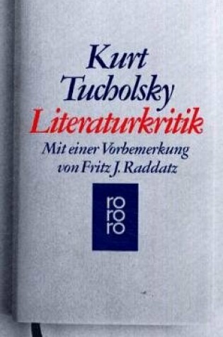 Cover of Literaturkritik Mit Einer Vorb