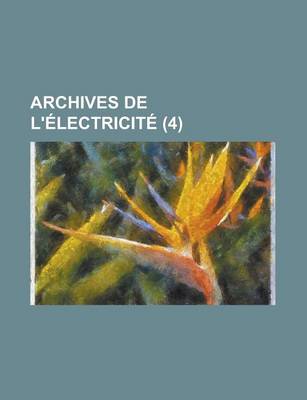 Book cover for Archives de L'Electricite (4)