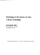 Book cover for Psychology in the Service of Man