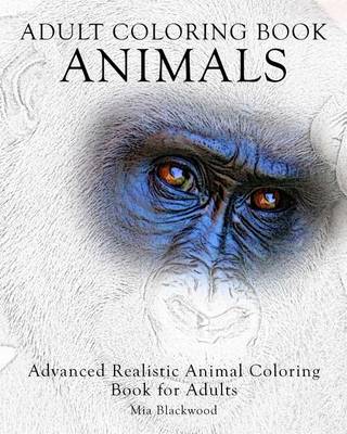 Book cover for Adult Coloring Book: Animals