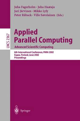 Book cover for Applied Parallel Computing: Advanced Scientific Computing