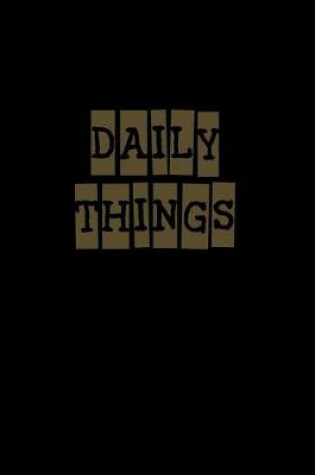 Cover of Daily Things