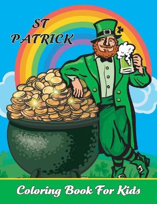 Book cover for St Patrick coloring book for kids