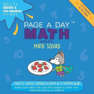 Book cover for Page a Day Math Addition & Math Handwriting Book 2 Set 2