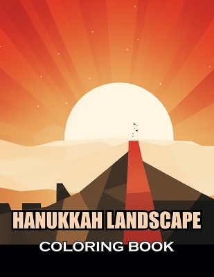 Book cover for Hanukkah Landscape Coloring Book