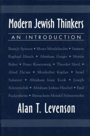 Cover of Modern Jewish Thinkers