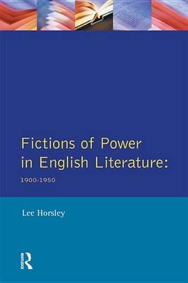 Book cover for Fictions of Power in English Literature