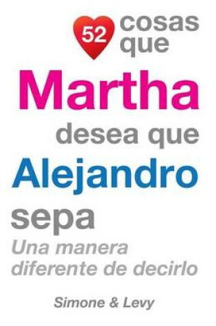 Cover of 52 Cosas Que Martha Desea Que Alejandro Sepa
