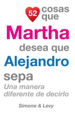 Book cover for 52 Cosas Que Martha Desea Que Alejandro Sepa