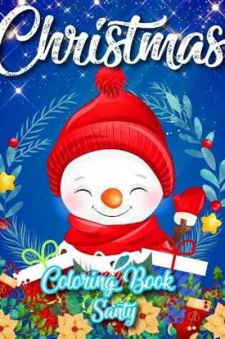 Cover of Christmas Coloring Book Santy
