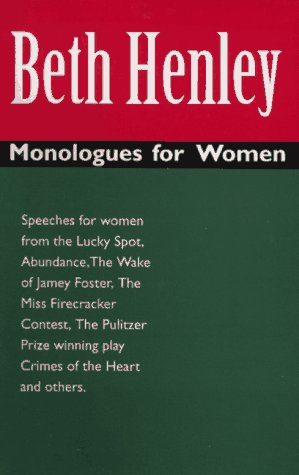 Book cover for Beth Henley Monologues for Women