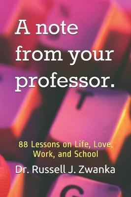 Book cover for A note from your professor.