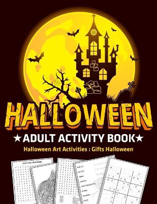 Book cover for Halloween Adult Activity Book