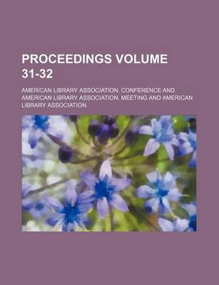 Book cover for Proceedings Volume 31-32