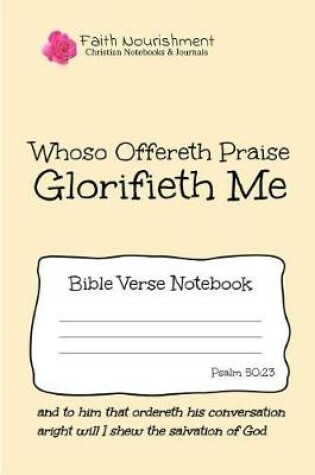 Cover of Whoso Offereth Praise Glorifieth Me