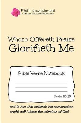 Book cover for Whoso Offereth Praise Glorifieth Me