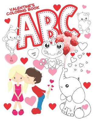 Book cover for ABC Valentine's Coloring Book