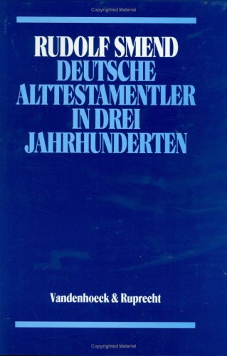 Book cover for Deutsche Alttestamentler in Drei Jahrhunderten