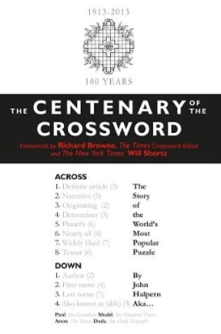 Cover of Centenary of the Crossword