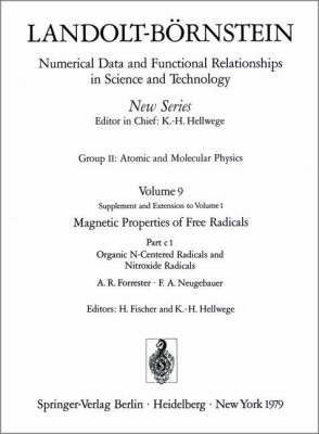 Cover of Organic N-Centered Radicals and Nitroxide Radicals / Organische Radikale mit N als Zentralatom und Nitroxid-Radikale