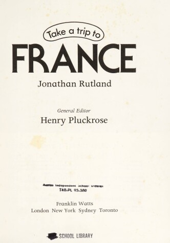 Book cover for Take a Trip to France