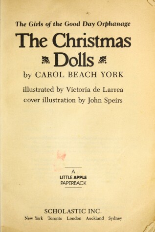 Book cover for The Christmas Dolls