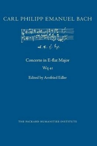 Cover of Concerto in E-flat Major, Wq 41