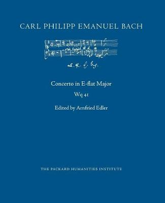 Book cover for Concerto in E-flat Major, Wq 41