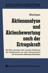 Book cover for Aktienanalyse und Aktienbewertung nach der Ertragskraft