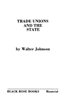 Book cover for Trade Unions and the State