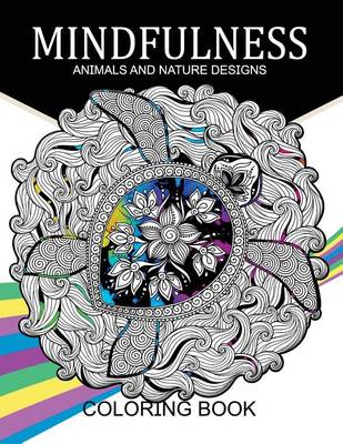 Book cover for Mindfulness Animals and Nature Design Coloring Books