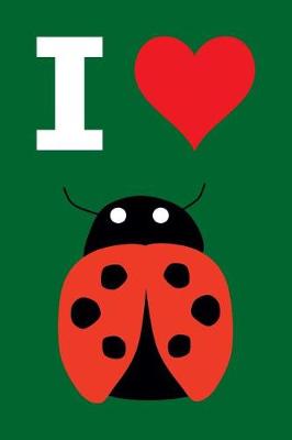 Book cover for Blank Notebook - 100 Pages - I Love Ladybugs