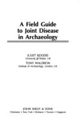 Cover of A Field Guide to Joint Disease in Archaeology