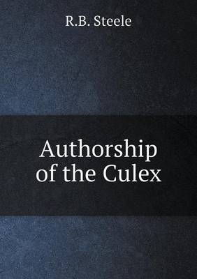 Book cover for Authorship of the Culex