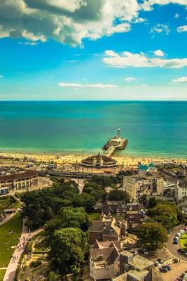 Book cover for An Aerial View of the Bournemouth Coast in England